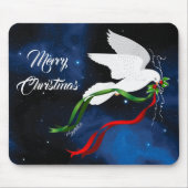White Dove Kerstmis Muismat (Voorkant)