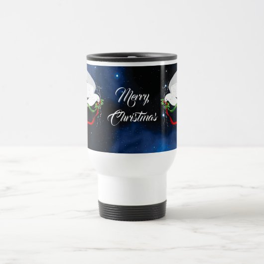 White Dove Kerstmis Travel Reisbeker (Center)