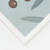White Dove Light Blue Holiday Fleece Deken (Hoek)