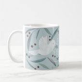 White Dove Light Blue Holiday Koffiemok (Links)