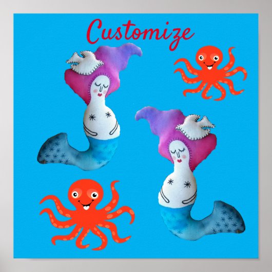 White Dove Mermaid Thunder_Cove Poster (Voorkant)