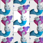 White Dove Mermaid Thunder_Cove Stof (Delen)