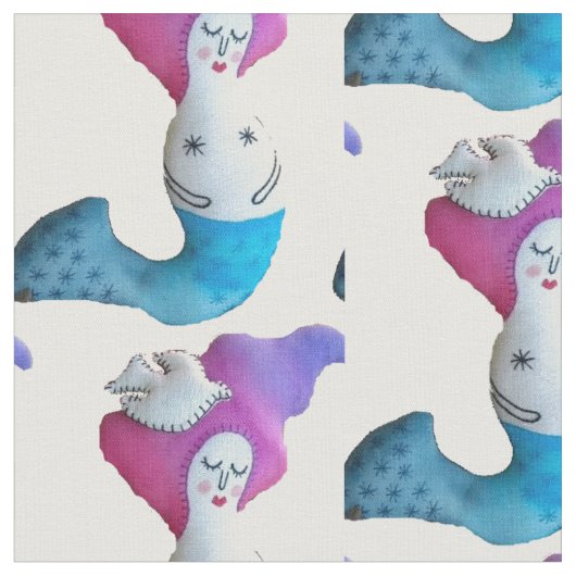 White Dove Mermaid Thunder_Cove Stof (Close Up)