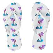 White Dove Mermaid Thunder_Cove Teenslippers (Voetbed)