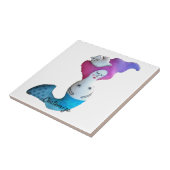 White Dove Mermaid Thunder_Cove Tegeltje (Zijkant)