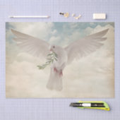 White Dove Olive Branch Waterverf Tissuepapier (Craft)