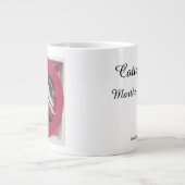 White Dove on Pink - Martha's Vineyard Grote Koffiekop (Voorkant)