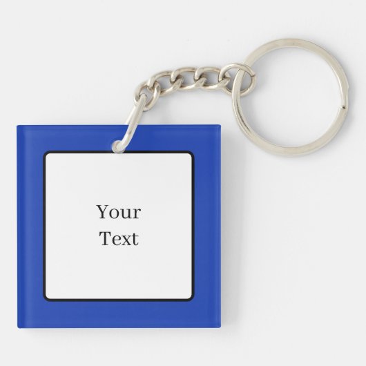 White Dove on Stained Glass Sleutelhanger (Achterkant)