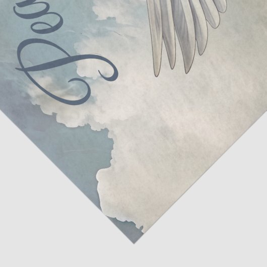 White Dove Peace Roos Tissuepapier (Detail)