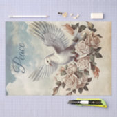 White Dove Peace Roos Tissuepapier (Craft)