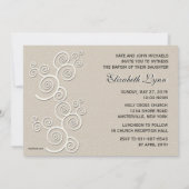 White Dove Religious Photo Invitation Versie 2 Kaart (Achterkant)