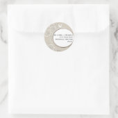 White Dove Return Address Sticker (Tas)