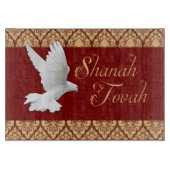 White Dove Rosh Hashanah New Year Challah Board Snijplank (Voorkant)