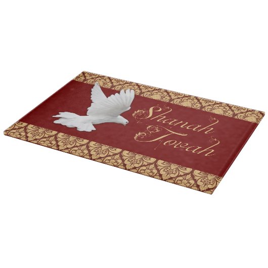 White Dove Rosh Hashanah New Year Challah Board Snijplank (Hoek)