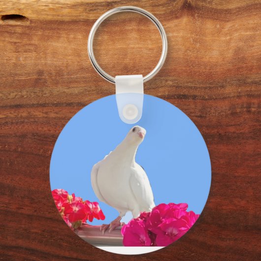 White Dove Sleutelhanger (Voorkant)
