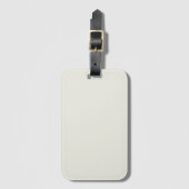 White Dove Solid Color Bagagelabel (Voorkant (verticaal))