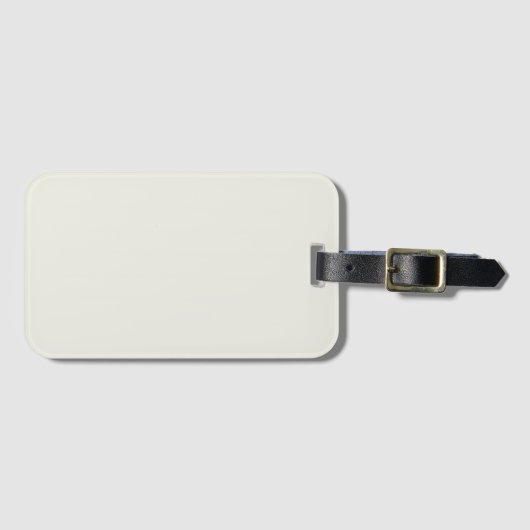 White Dove Solid Color Bagagelabel (Voorkant (horizontaal))