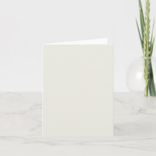 White Dove Solid Color Bedankkaart (Voorkant)