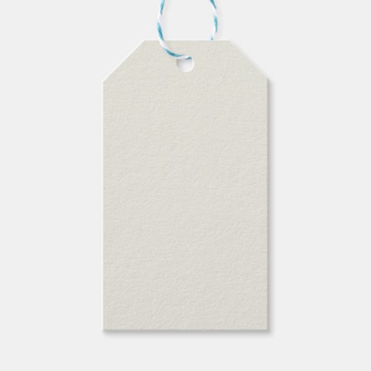 White Dove Solid Color Cadeaulabel (Voorkant)