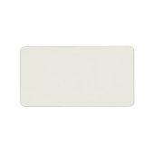 White Dove Solid Color Etiket (Voorkant)
