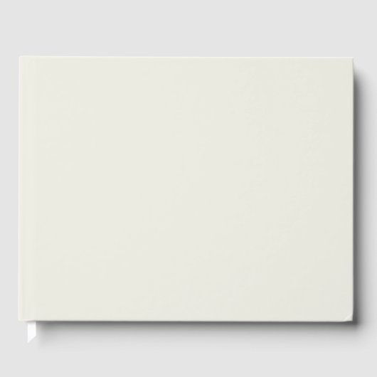 White Dove Solid Color Gastenboek (Voorkant)