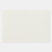 White Dove Solid Color Inpakpapier Vel (Voorkant)