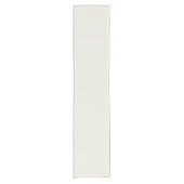 White Dove Solid Color Korte Tafelloper (Voorkant)