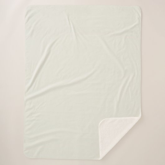 White Dove Solid Color Sherpa Deken (Voorkant)