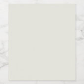 White Dove Solid Color Wijn Etiket (Enkel label)