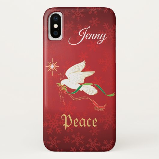 White Dove Spreiding Peace Case-Mate iPhone Case (Achterkant)