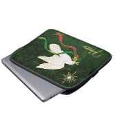 White Dove Spreiding Peace Laptop Sleeve (Voorkant onderkant)
