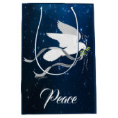 White Dove Spreiding Peace Medium Cadeauzakje (Voorkant)