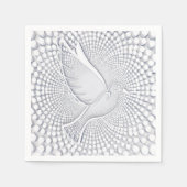 White Dove Standard Cocktail Paper Napkins Servetten (Voorkant)