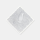 White Dove Standard Cocktail Paper Napkins Servetten (Hoek)