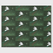 White Dove verspreidt vrede op aarde Cadeaupapier (Vlak)