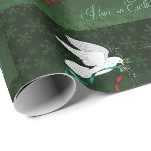 White Dove verspreidt vrede op aarde Cadeaupapier (Rol Hoek)