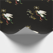 White Dove verspreidt vrede op aarde Cadeaupapier (Hoek)