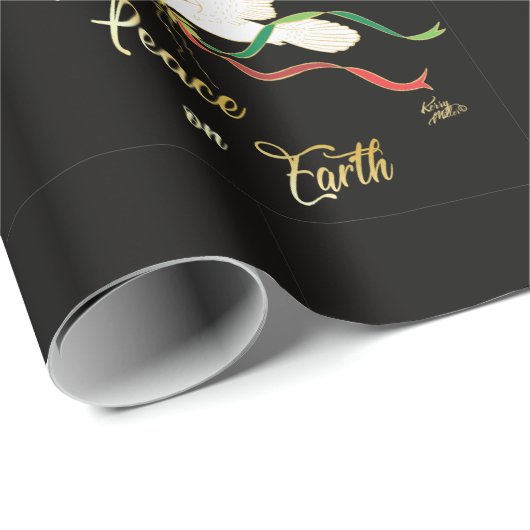 White Dove verspreidt vrede op aarde Cadeaupapier (Rol Hoek)