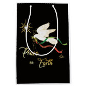 White Dove verspreidt vrede op aarde Medium Cadeauzakje (Voorkant)