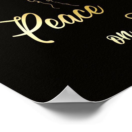 White Dove verspreidt vrede op aarde Poster (Hoek)