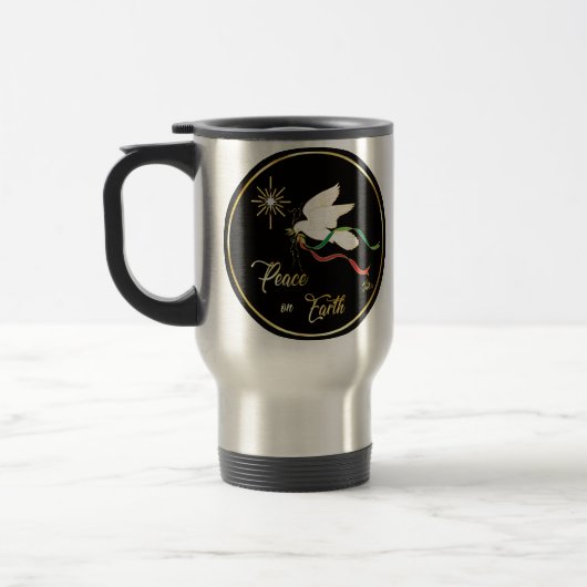 White Dove verspreidt vrede op aarde Reisbeker (Links)