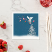 White Dove with Peace-kerstversiering Servet (Insitu)