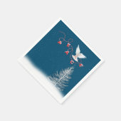White Dove with Peace-kerstversiering Servet (Hoek)