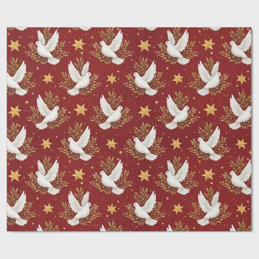 White Doves  Cadeaupapier (Vlak)