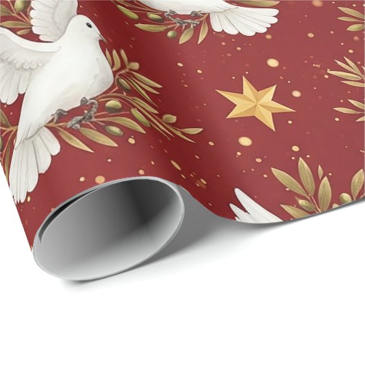 White Doves  Cadeaupapier (Rol Hoek)
