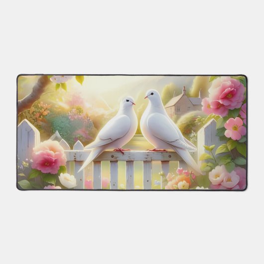 White Doves Cottage Garden Bureaumat (Voorkant)