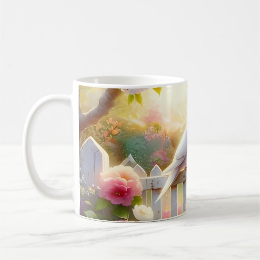 White Doves Cottage Garden Koffiemok (Links)