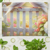 White Doves Cottage Garden Theedoek (Gevouwen)