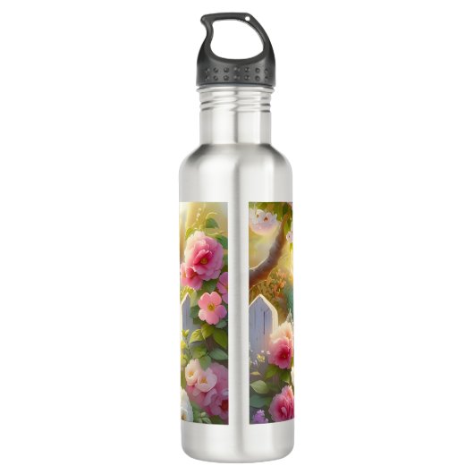 White Doves Cottage Garden Waterfles (Achterkant)