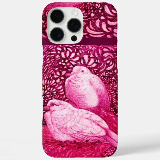 WHITE DOVES IN PINK FUCHSIA Case-Mate iPhone CASE (Achterkant)